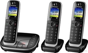 Panasonic KX-TGJ323GB DECT Telefon mit AB TRIO schnurlos schwarz