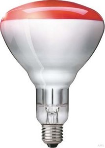 Philips Infrarotlampe BR125 IR 150W E27 230-250V red 1CT/10