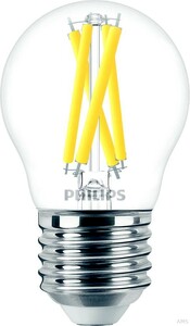 Philips LED-Leuchtmittel MAS LEDLusterDT3.5-40W E27 927 P45CL G