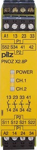 Pilz PNOZ X2.8P 24-240VAC PNOZ X2.8P 24-240VAC/DC 3n/o 1n/c