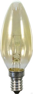 Scharnberger+Hasenbein Kerzenlampe 35x100mm E14 230V25W go-gelüs 40686