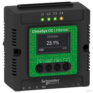 Schneider Electric ClimaSys Controller Filterstat AC90-250V NSYCCOFST90250V