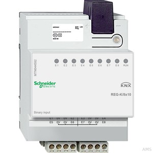 Schneider Electric MTN644592 Binäreingang REG-K/8x10, lichtgrau