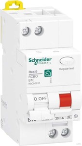 Schneider Electric R9D01610 1P+N, 10A, B-Char., 30mA, Typ A, 6kA