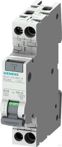 Siemens 5SV1316-6KK06 FI/LS kompakt 6kA Typ A 30mA B6