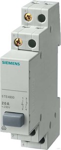 Siemens 5TE4800 Taster, 1S/1OE 20A, grau