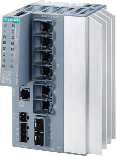 Siemens 6GK5206-2RS00-2AC2 SCALANCE XC206-2G PoE managebarer Layer 2 IE PoE Switch