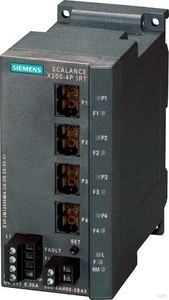 Siemens, Antriebs-, Schalt-, Ins 6GK5200-4AH00-2BA3 SIMATIC NET, SCALANCE X200-4PIRT managed IE IRT Switch,