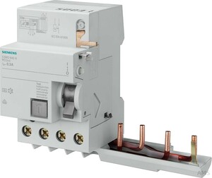 Siemens FI-Block, 4-polig Typ AC, In:63A,500mA 5SM2745-0