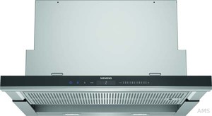 Siemens Hausgeräte LI69SA684 Ed Flachschirmhaube 60 cm 3 Stufen+2Intensiv LED 2x1,5 W