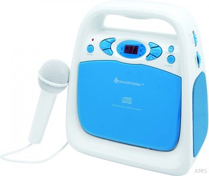 Soundmaster Kinder-CD-Spieler Mikrofon KCD50BL