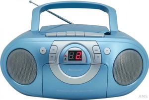 Soundmaster SCD5100BL blau CD Boombox Radio UKW Kassettenabspieler