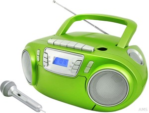 Soundmaster SCD5800GR grün Radiorecorder CD Kassette UKW ext. Mikrofon
