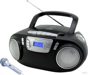 Soundmaster SCD5800SW sw Radiorecorder CD Kassette UKW ext. Mikrofon