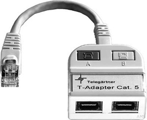 Telegärtner Modular-T-Adapter 2x10/100BT/geschirmt J00029A0009