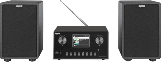 Telestar DABMAN i310 CD sw Mikro-Hifi-System mit Verstärker, DAB+/UKW-Internetr.