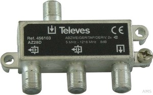Televes AZ28D Abzw. 2-fach, 5-1218 MHz AD 8dB