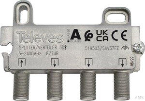 Televes Abzweiger 3f 7dB, 5-2400 MHz SAV37FZ