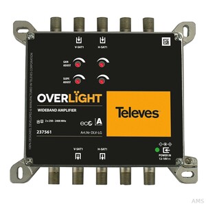 Televes OLV-LG Overlight-Widebandverstärker V/H low gain 13db m. Pegelsteller