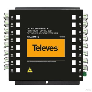 Televes OV32O Optischer 32-fach Verteiler Anschlüsse SC/APC-Buchsen