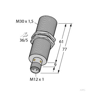 Turck Induktiver Sensor Analogausgang BI15-M30E-LIU-H1141