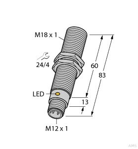 Turck Kapazitiver Sensor BC5-M18-AP4X-H1141/S250