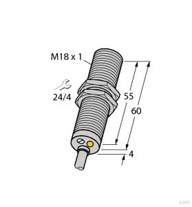 Turck Sensor induktiv BI8-M18-LUAP6X
