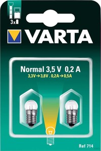 Varta Glühlampe 3,5V 714 Bli.2 (10 Pack)