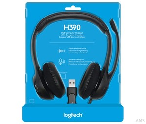 Verbatim Logitech Headset H390 USB Stereo sw Retail
