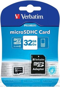 Verbatim microSDHC-Card 32GB Class 10 15-020-300