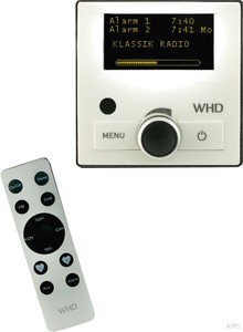 WHD DAB+ UP-Radio-RC, schwarz DAB+ Radio Unterputzradio inkl. 55x55 mm Frontplat