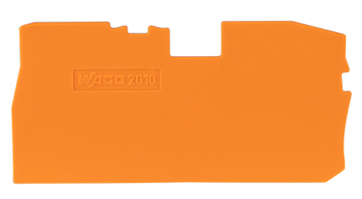 Wago Abschlussplatte u. Zwischenplatte 1mm orange (25 Stück)