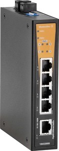 Weidmueller IE-SW-BL05-1GT-4GTPOE Netzwerk Switch, unmanaged PoE, Gigabit Ethernet, Anza