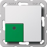 GIRA, Schalter  290803 Anwesenheitstaster grün System 55 reinweiß