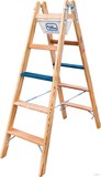 Ille Stehleiter Holz Stufen ERGO Plus 2x6 Stufen