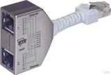 Metz Connect Cable-sharing-Adapter Ethernet/Ethernet 130548-03-E Set