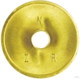 NZR WM VE100 - messing Standardwertmarke (Ø innen 5,7 mm, Ø auß
