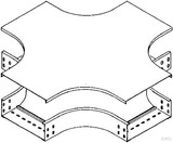 Deckel Kreuzstück für Kabeltragsystem